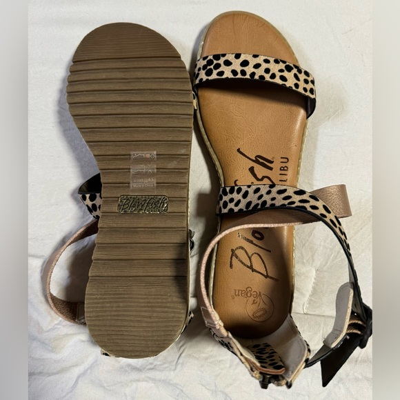 Women’s BLOWFISH cheetah sandals - Picture 4 of 4